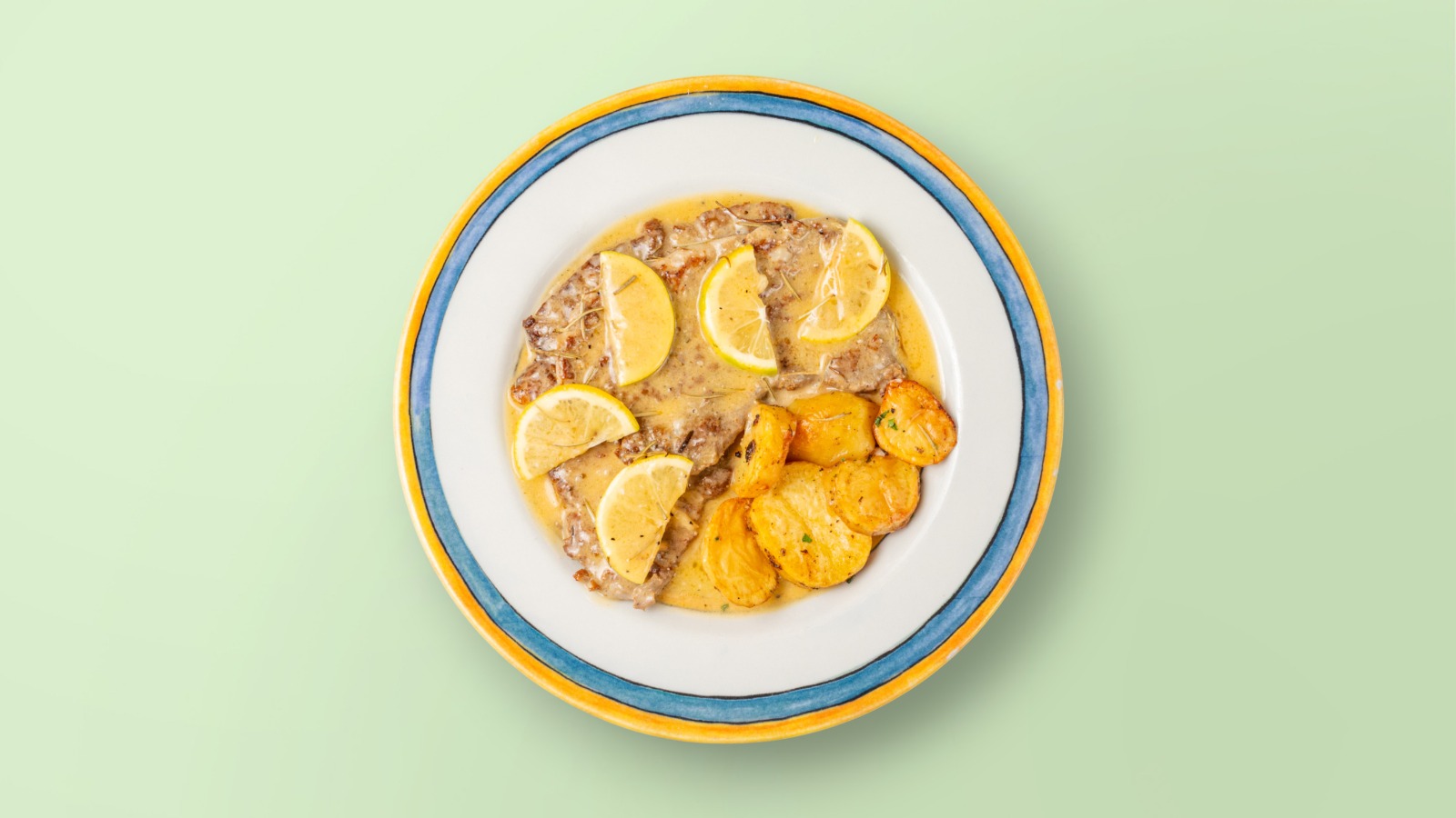 ESKALLOP VIÇI ME VERË & LIMON / Calf Escalope with Wine & Lemon